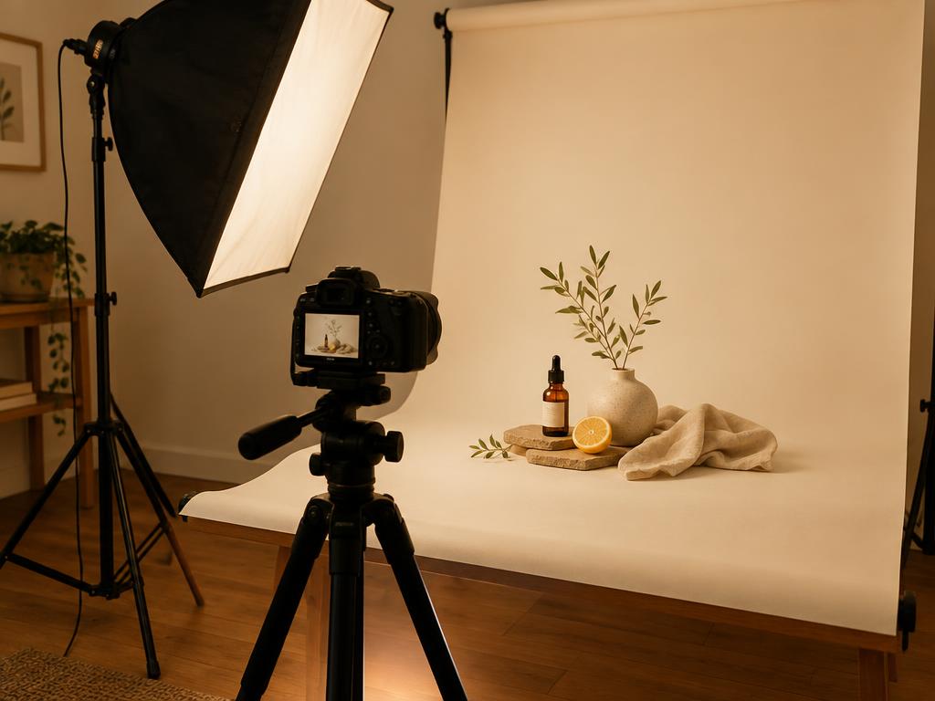 Sesión de fotografía de producto
