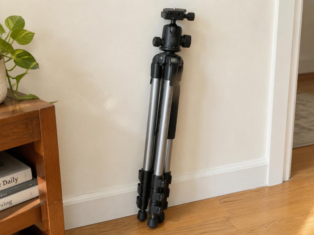 Trípode de aluminio con rótula
